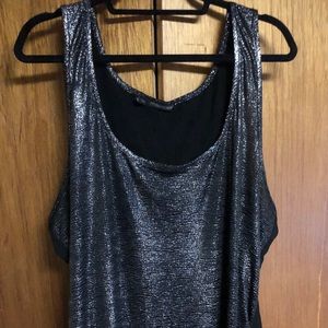 Metallic dressy tank